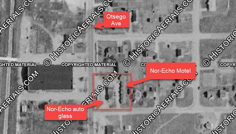 Nor-Echo Motel - 1952 Aerial